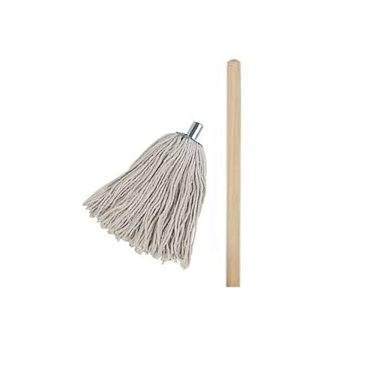 Mop Head With Metal Socket and Wooden Handle Elevator Equipment
